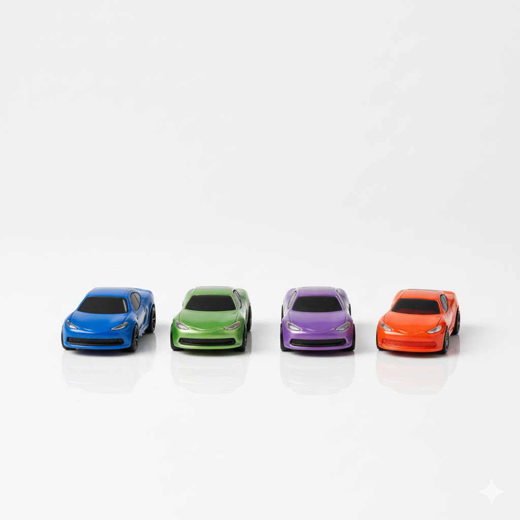 4 Toy Cars